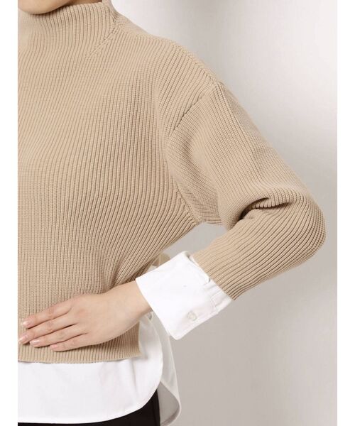 EMODA(エモダ)の「ハイネックドッキングニット(ニット/セーター・レディース・ブラック/ベージュ/ライム・FREE)」の19枚目の写真