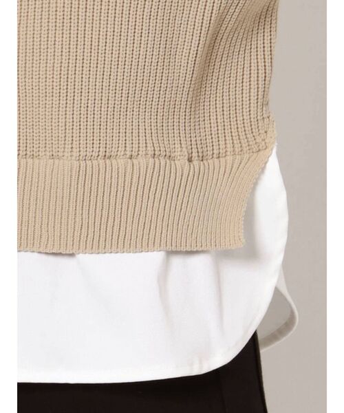 EMODA(エモダ)の「ハイネックドッキングニット(ニット/セーター・レディース・ブラック/ベージュ/ライム・FREE)」の20枚目の写真