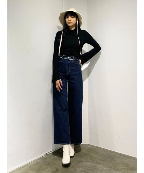 EMODA（エモダ）の「シースルーハイネックトップ（Tシャツ/カットソー・レディース・ブラック/その他/その他1/ホワイト・FREE）」の21枚目の写真