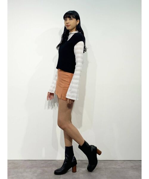 EMODA（エモダ）の「シースルーハイネックトップ（Tシャツ/カットソー・レディース・ブラック/その他/その他1/ホワイト・FREE）」の19枚目の写真