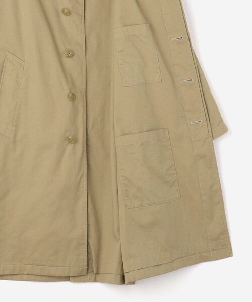 DANTON（ダントン）の「DANTON | コットンツイル ステンカラーコート WOMEN（ステンカラーコート・レディース・ベージュ/グレイッシュベージュ・36）」の20枚目の写真