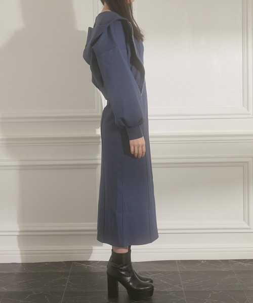 ANDGEEBEE（アンジービー）の「ショートパーカー（パーカー・レディース・ブルー/ブラック・MEDIUM）」の14枚目の写真