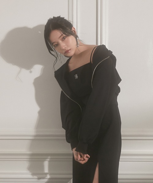 ANDGEEBEE（アンジービー）の「ショートパーカー（パーカー・レディース・ブルー/ブラック・MEDIUM）」の19枚目の写真