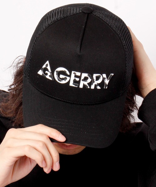 GERRY（ジェリー）の「NAKASHIMA SELECT GERRYマーブルシリコンらばーメッシュCAP（キャップ・メンズ・レッド/ブラック/ホワイト×ブラック・FREE）」の2枚目の写真