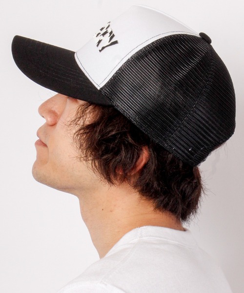 GERRY（ジェリー）の「NAKASHIMA SELECT GERRYマーブルシリコンらばーメッシュCAP（キャップ・メンズ・レッド/ブラック/ホワイト×ブラック・FREE）」の4枚目の写真