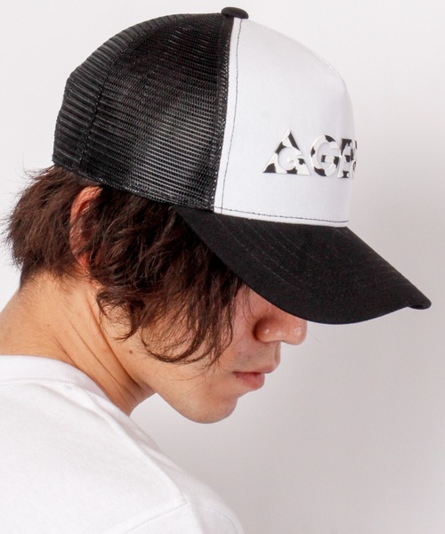 GERRY（ジェリー）の「NAKASHIMA SELECT GERRYマーブルシリコンらばーメッシュCAP（キャップ・メンズ・レッド/ブラック/ホワイト×ブラック・FREE）」の7枚目の写真