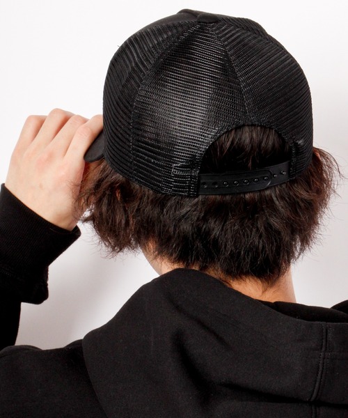 GERRY（ジェリー）の「NAKASHIMA SELECT GERRYマーブルシリコンらばーメッシュCAP（キャップ・メンズ・レッド/ブラック/ホワイト×ブラック・FREE）」の12枚目の写真