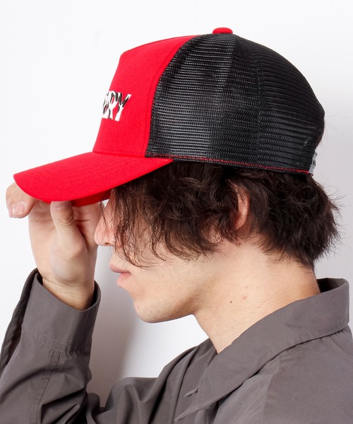 GERRY（ジェリー）の「NAKASHIMA SELECT GERRYマーブルシリコンらばーメッシュCAP（キャップ・メンズ・レッド/ブラック/ホワイト×ブラック・FREE）」の5枚目の写真