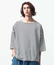 glamb | Fake Layered Border CS / フェイクレイヤードボーダーカットソー(Tシャツ/カットソー)