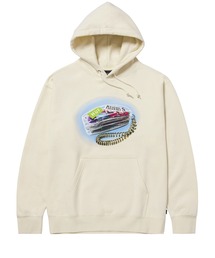 HUF（ハフ）の「PLEASURES PARTY LINE HOODIE / HUF プレジャーズ コラボ パーカー（パーカー・レディース）」