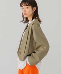 KBF | カルゼ風ノーカラージャケット(ノーカラージャケット)