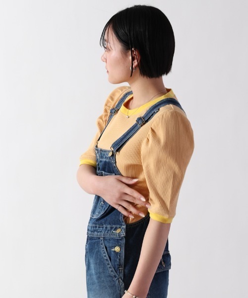 cepo(セポ)の「パフスリーブボーダーTee(Tシャツ/カットソー・レディース・レッド/イエロー/ブルー/グリーン系・M)」の19枚目の写真