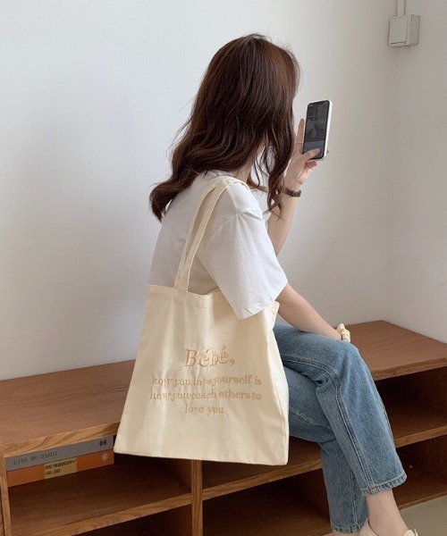 セール】Bebe刺繍トートバッグ（トートバッグ）｜LAC-VERT（ラック