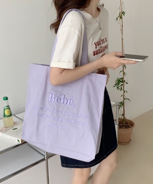 バッグ Bebe セール】Bebe刺繍トートバッグ（トートバッグ）｜LAC-VERT（ラック