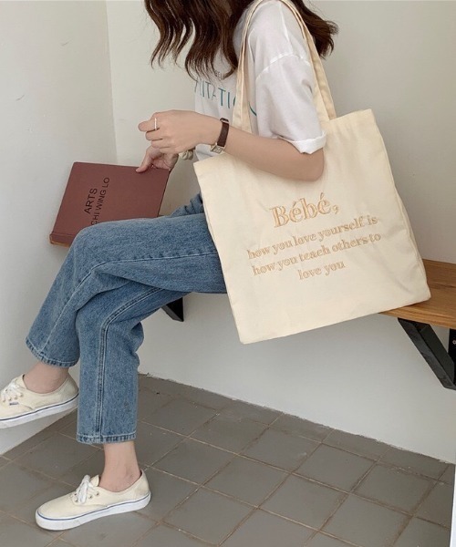 セール】Bebe刺繍トートバッグ（トートバッグ）｜LAC-VERT（ラック