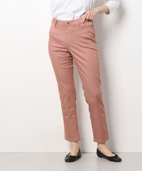BELLUNA(ベルーナ)の「涼やか裏メッシュストレートパンツ 股下73cm(その他パンツ・レディース・ブルー系その他/ブラック/コーラル/ホワイト/ライトベージュ・LARGE/MEDIUM/X-LARGE)」の16枚目の写真