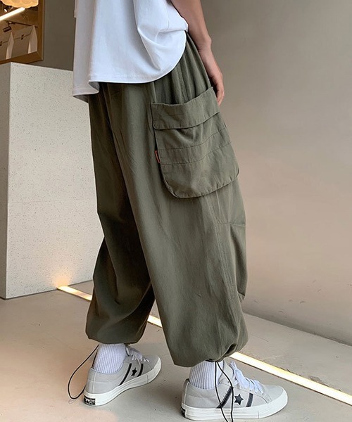 CORPUS TOKYO(コーパス トーキョー)の「Lazy Tokyo ワイドイージーカーゴパンツ(カーゴパンツ・メンズ・ブラック/ホワイト/カーキ・4/1/2/3)」の14枚目の写真