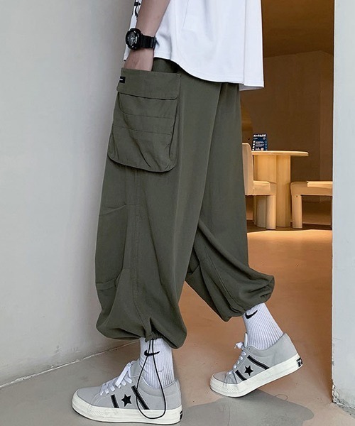 CORPUS TOKYO(コーパス トーキョー)の「Lazy Tokyo ワイドイージーカーゴパンツ(カーゴパンツ・メンズ・ブラック/ホワイト/カーキ・4/1/2/3)」の15枚目の写真