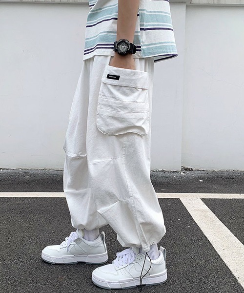 CORPUS TOKYO(コーパス トーキョー)の「Lazy Tokyo ワイドイージーカーゴパンツ(カーゴパンツ・メンズ・ブラック/ホワイト/カーキ・4/1/2/3)」の17枚目の写真