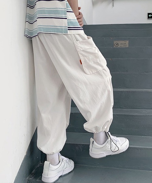 CORPUS TOKYO(コーパス トーキョー)の「Lazy Tokyo ワイドイージーカーゴパンツ(カーゴパンツ・メンズ・ブラック/ホワイト/カーキ・4/1/2/3)」の7枚目の写真