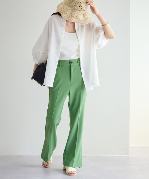 DISCOAT(ディスコート)の「【夏まで着れる◎】2WAYレースモチーフヨウリュウブラウス5分袖《WEB限定》(シャツ/ブラウス・レディース・ブラック/パープル/オフホワイト/グレイッシュベージュ・FREE)」の6枚目の写真