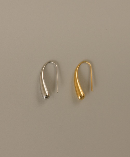 muku（ムク）の「金属アレルギー対応 ドリップカーブピアス(両耳用)/サージカルステンレス/316L（ピアス（両耳用）・レディース・シルバー/ゴールド・FREE）」の13枚目の写真