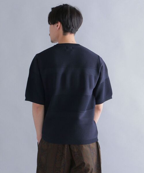 SHIPS（シップス）の「SHIPS: japan quality AMOSSA(R) リンクス ニットTシャツ（Tシャツ/カットソー・メンズ・ブラック/ベージュ/ミント/ネイビー・SMALL/MEDIUM/LARGE/X-LARGE）」の21枚目の写真