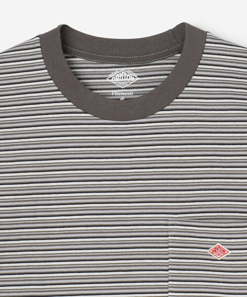 DANTON(ダントン)の「DANTON | コットンジャージー ポケットTシャツ STRIPE MEN(Tシャツ/カットソー・メンズ・A/B・42/44/38/40)」の4枚目の写真