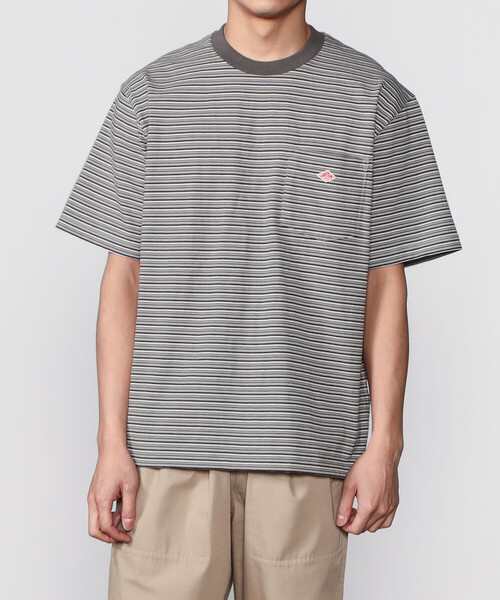 DANTON(ダントン)の「DANTON | コットンジャージー ポケットTシャツ STRIPE MEN(Tシャツ/カットソー・メンズ・A/B・42/44/38/40)」の20枚目の写真