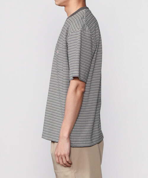 DANTON(ダントン)の「DANTON | コットンジャージー ポケットTシャツ STRIPE MEN(Tシャツ/カットソー・メンズ・A/B・42/44/38/40)」の19枚目の写真
