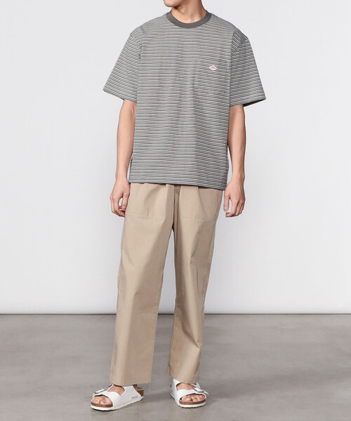 DANTON(ダントン)の「DANTON | コットンジャージー ポケットTシャツ STRIPE MEN(Tシャツ/カットソー・メンズ・A/B・42/44/38/40)」の17枚目の写真
