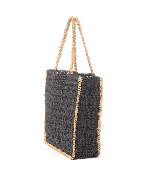 studio CLIP（スタディオクリップ）の「【kazumiさんコラボ】世界のトリップクローゼット かごバッグ（トートバッグ・レディース・イエロー/ブラック/ピンク・FREE）」の12枚目の写真