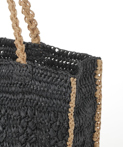 studio CLIP（スタディオクリップ）の「【kazumiさんコラボ】世界のトリップクローゼット かごバッグ（トートバッグ・レディース・イエロー/ブラック/ピンク・FREE）」の15枚目の写真