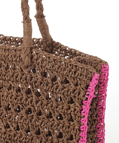 studio CLIP（スタディオクリップ）の「【kazumiさんコラボ】世界のトリップクローゼット かごバッグ（トートバッグ・レディース・イエロー/ブラック/ピンク・FREE）」の19枚目の写真