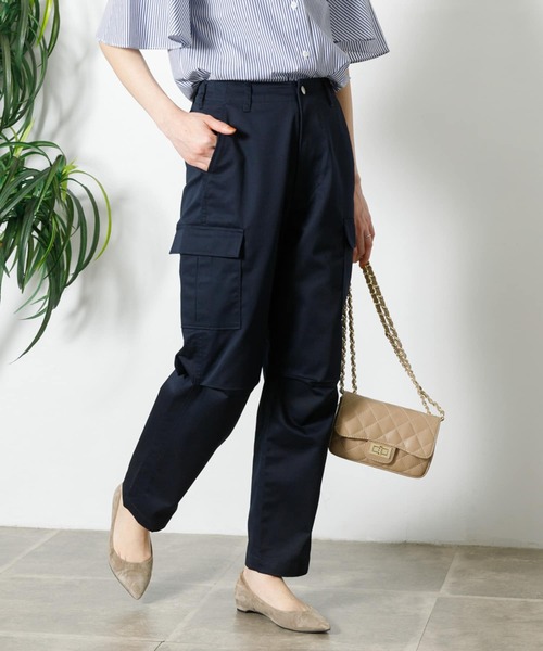 URBAN RESEARCH Sonny Label(アーバンリサーチサニーレーベル)の「テーパードカーゴパンツ(カーゴパンツ・レディース・ベージュ/カーキ/ネイビー・36/38)」の14枚目の写真