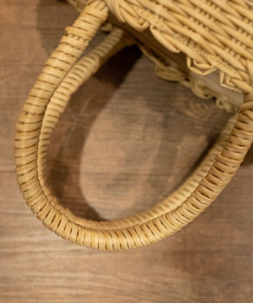  MAKE UP（メイクアップ）の「MAKE UP 軽量PEミニトートバックS/かごバッグ(巾着付)（トートバッグ・レディース・ダークブラウン/ベージュ/グレー/アイボリー・FREE）」の19枚目の写真