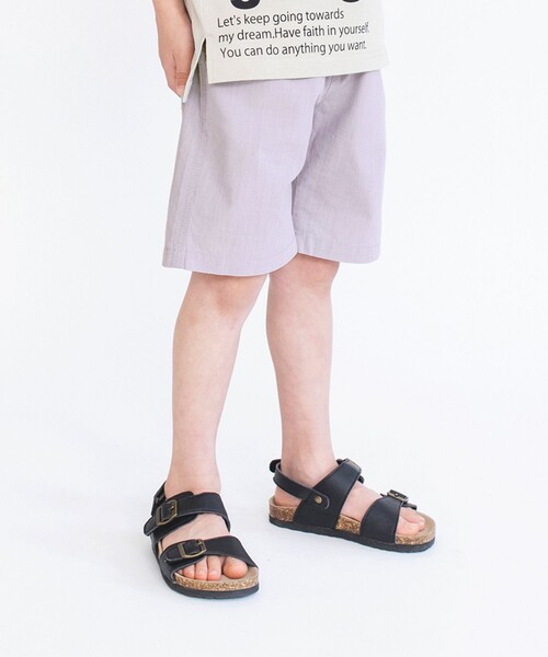 BRANSHES（ブランシェス）の「【やわらか / 綿100％】サマーソフトクロスハーフパンツ（その他パンツ・キッズ・パープル/ブラック/イエロー/サックスブルー/ピンク/グレー・120/90/100/110/130/140/150/160）」の5枚目の写真