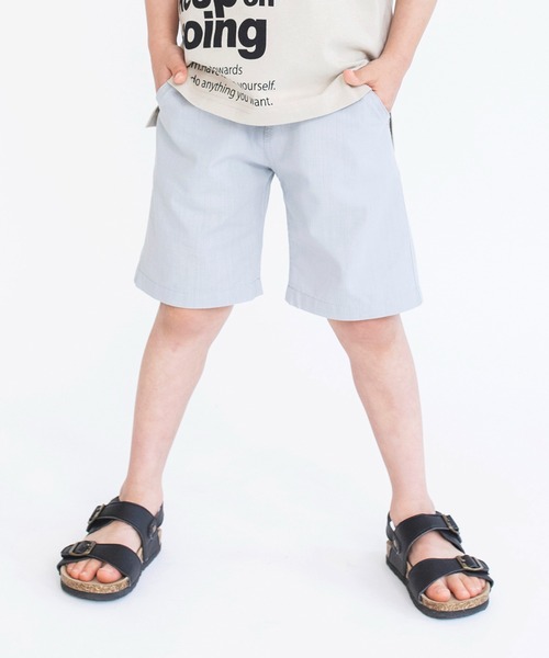 BRANSHES（ブランシェス）の「【やわらか / 綿100％】サマーソフトクロスハーフパンツ（その他パンツ・キッズ・パープル/ブラック/イエロー/サックスブルー/ピンク/グレー・120/90/100/110/130/140/150/160）」の4枚目の写真