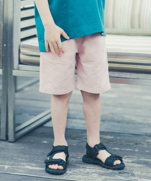 BRANSHES（ブランシェス）の「【やわらか / 綿100％】サマーソフトクロスハーフパンツ（その他パンツ・キッズ・パープル/ブラック/イエロー/サックスブルー/ピンク/グレー・120/90/100/110/130/140/150/160）」の6枚目の写真