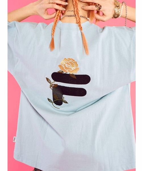 FILA（フィラ）の「FILA x jouetie TEE / フィラ x ジュエティ ティー 【SP】（Tシャツ/カットソー・レディース・オフホワイト/ブラック/ブルー・FREE）」の9枚目の写真