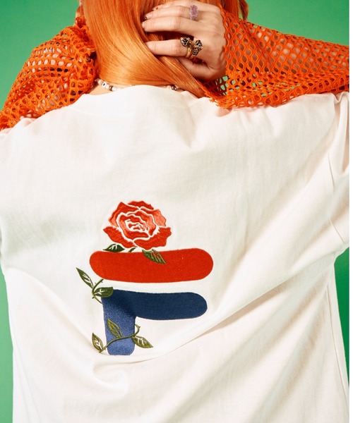 FILA（フィラ）の「FILA x jouetie TEE / フィラ x ジュエティ ティー 【SP】（Tシャツ/カットソー・レディース・オフホワイト/ブラック/ブルー・FREE）」の7枚目の写真