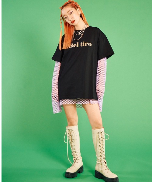 FILA（フィラ）の「FILA x jouetie TEE / フィラ x ジュエティ ティー 【SP】（Tシャツ/カットソー・レディース・オフホワイト/ブラック/ブルー・FREE）」の8枚目の写真