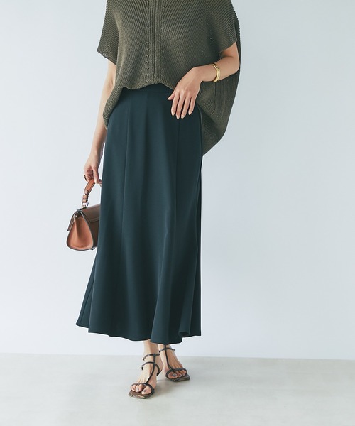RIVE DROITE（リヴドロワ）の「カットジョーゼットマーメイドスカート（スカート・レディース・グリーン/ブラック・FREE）」の2枚目の写真