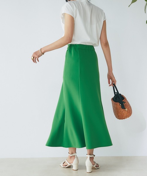 RIVE DROITE（リヴドロワ）の「カットジョーゼットマーメイドスカート（スカート・レディース・グリーン/ブラック・FREE）」の9枚目の写真