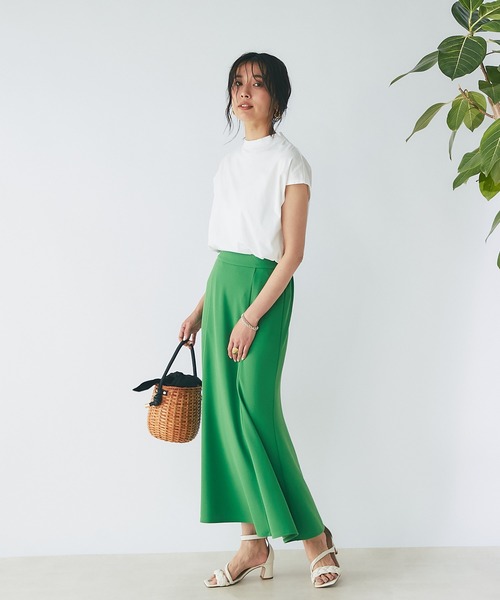 RIVE DROITE（リヴドロワ）の「カットジョーゼットマーメイドスカート（スカート・レディース・グリーン/ブラック・FREE）」の4枚目の写真