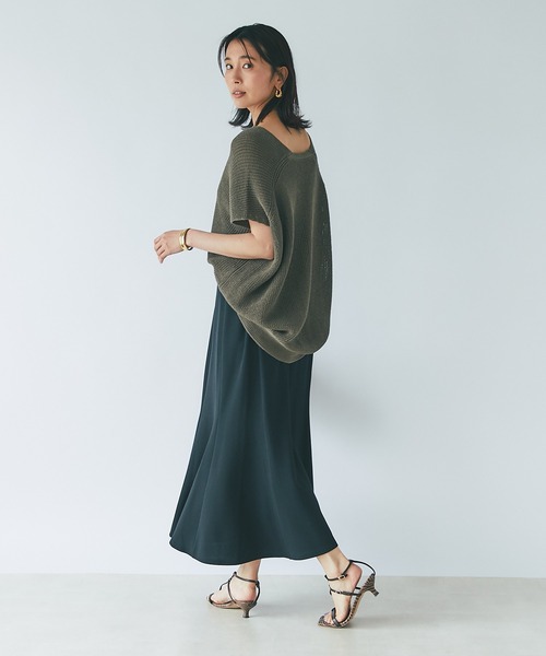 RIVE DROITE（リヴドロワ）の「カットジョーゼットマーメイドスカート（スカート・レディース・グリーン/ブラック・FREE）」の14枚目の写真