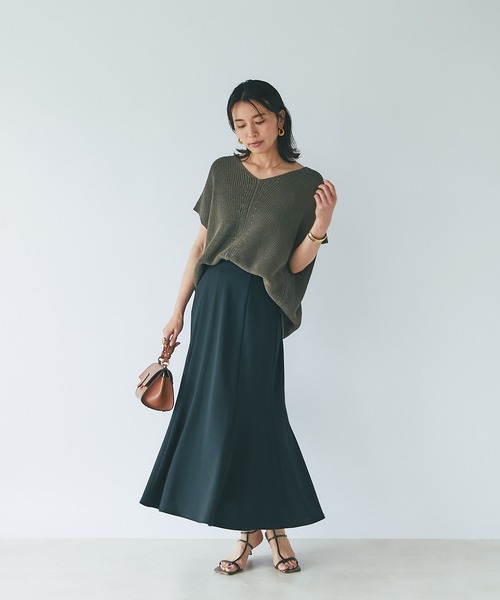 RIVE DROITE（リヴドロワ）の「カットジョーゼットマーメイドスカート（スカート・レディース・グリーン/ブラック・FREE）」の13枚目の写真