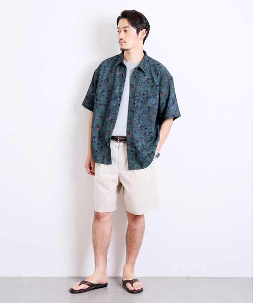 JOURNAL STANDARD(ジャーナルスタンダード)の「カラーTC OX 1タック ショーツ(その他パンツ・メンズ・クリアブラック/パープル/グリーン/オレンジ/ネイビー/ブラック/ベージュ/イエロー・MEDIUM/LARGE)」の9枚目の写真