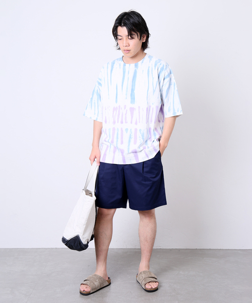 JOURNAL STANDARD(ジャーナルスタンダード)の「カラーTC OX 1タック ショーツ(その他パンツ・メンズ・クリアブラック/パープル/グリーン/オレンジ/ネイビー/ブラック/ベージュ/イエロー・MEDIUM/LARGE)」の19枚目の写真