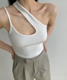 MANGROVE | アシンメトリーワンショルダーキャミソール(タンクトップ)